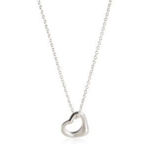 Tiffany & Co. Elsa Peretti Open Heart Pendant in 925 Sterling Silver